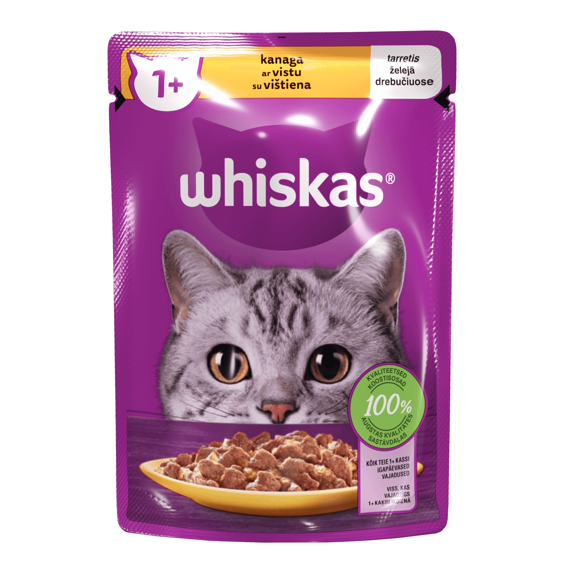 Whiskas 1+ ėdalas su vištiena 85g